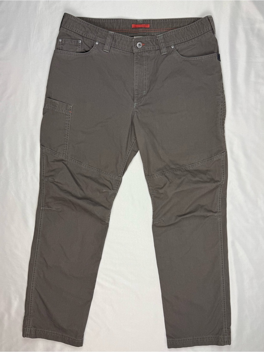 LL Bean Mens Riverton Hiking Pants 38 x 32 Dark Ash Canvas Utility B9